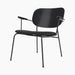 Co Lounge Chair, Seat upholstered - Black Oak | Re-wool 0198