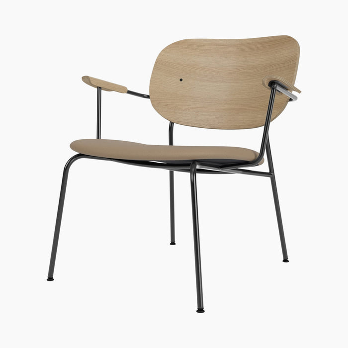 Co Lounge Chair, Seat upholstered - Natural Oak | Sierra 1611