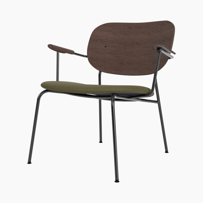 Co Lounge Chair, Seat upholstered - Dark Stained Oak | Sierra 0441