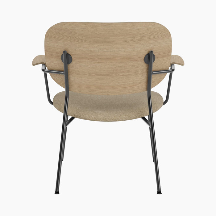 Co Lounge Chair, Seat upholstered - Natural Oak | Audo Bouclé 02