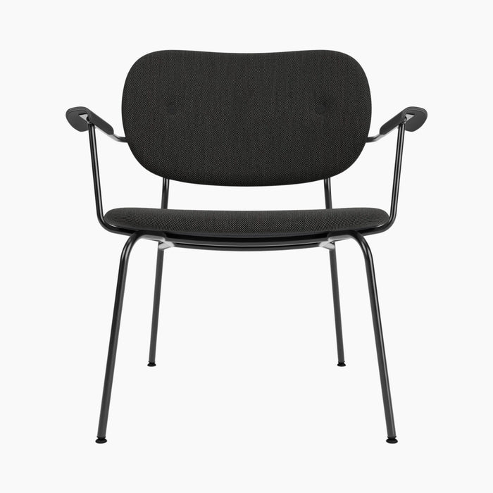 Co Lounge Chair, fully upholstered - Black Oak | Re-wool 0198
