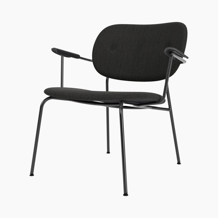Co Lounge Chair, fully upholstered - Black Oak | Re-wool 0198