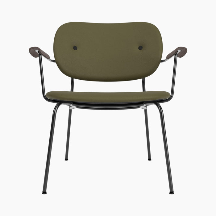 Co Lounge Chair, fully upholstered - Dark Stained Oak | Sierra 0441