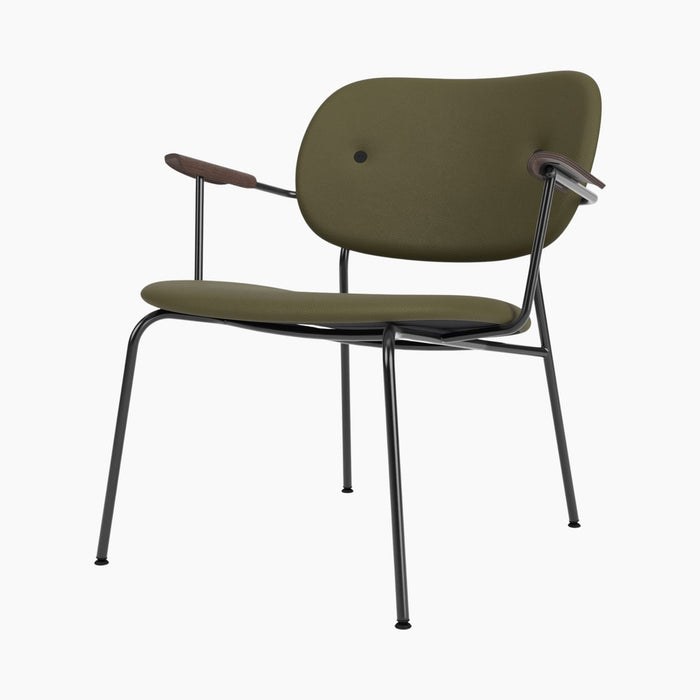 Co Lounge Chair, fully upholstered - Dark Stained Oak | Sierra 0441