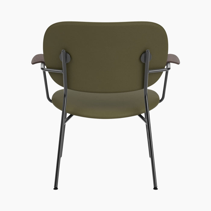 Co Lounge Chair, fully upholstered - Dark Stained Oak | Sierra 0441