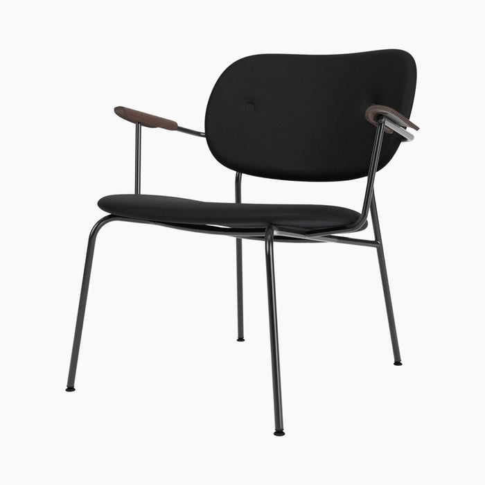 Co Lounge Chair, fully upholstered - Dark Stained Oak | Sierra 1001