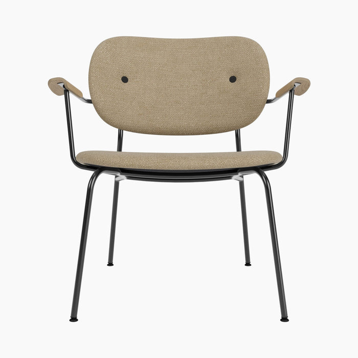 Co Lounge Chair, fully upholstered - Natural Oak | Audo Bouclé 02