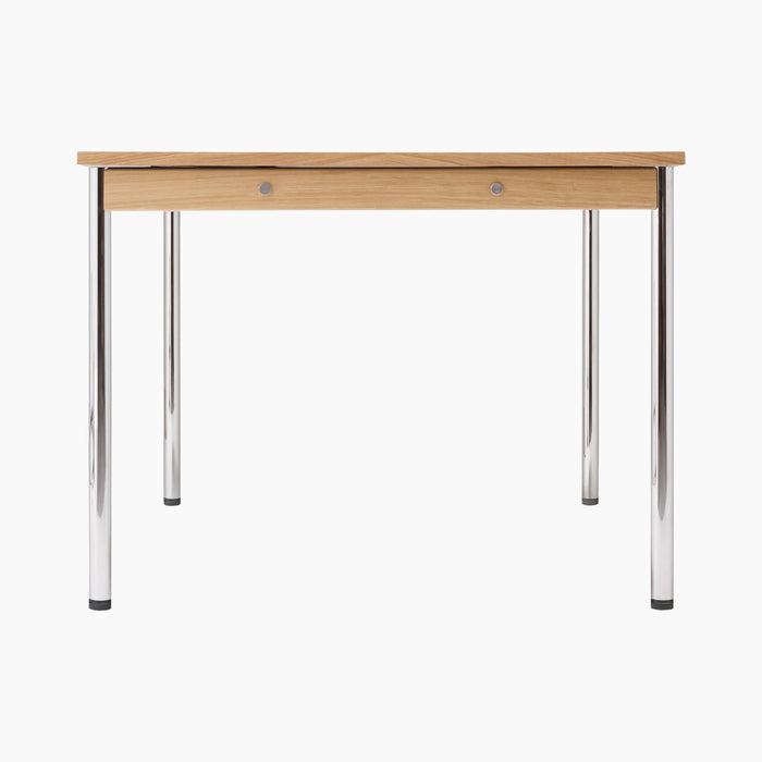Co Table - Chrome | Creme Laminate