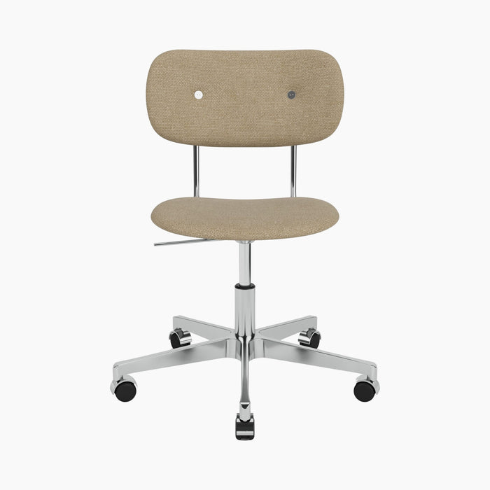 Co Task Chair, Fully Upholstered, Aluminium base - Audo Bouclé 02