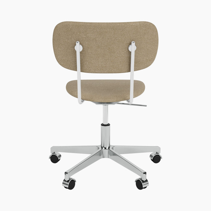 Co Task Chair, Fully Upholstered, Aluminium base - Audo Bouclé 02