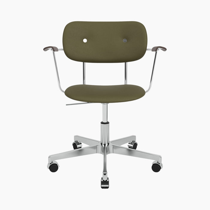 Co Task Chair, Fully Upholstered w/armrest, Aluminium base - Sierra 0441