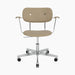 Co Task Chair, Fully Upholstered w/armrest, Aluminium base - Audo Bouclé 02
