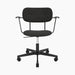 Co Task Chair, Fully Upholstered, w/armrest, Black base - Re-wool 0198