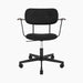 Co Task Chair, Fully Upholstered, w/armrest, Black base - Sierra 1001