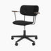 Co Task Chair, Fully Upholstered, w/armrest, Black base - Sierra 1001