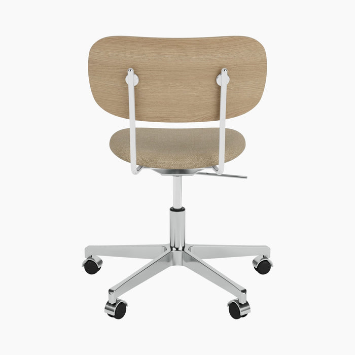 Co Task Chair, Seat Upholstered, Aluminium base - Audo Bouclé 02