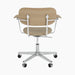 Co Task Chair, Seat Upholstered w/armrest, Aluminium base - Audo Bouclé 02