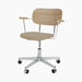 Co Task Chair, Seat Upholstered w/armrest, Aluminium base - Audo Bouclé 02