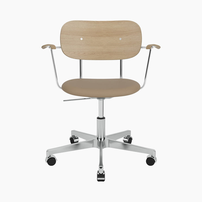 Co Task Chair, Seat Upholstered w/armrest, Aluminium base - Sierra 1611