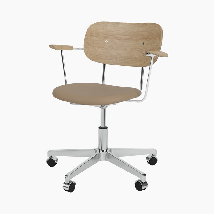 Co Task Chair, Seat Upholstered w/armrest, Aluminium base - Sierra 1611