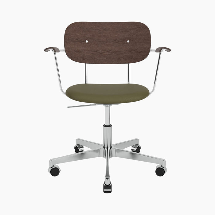 Co Task Chair, Seat Upholstered w/armrest, Aluminium base - Sierra 0441