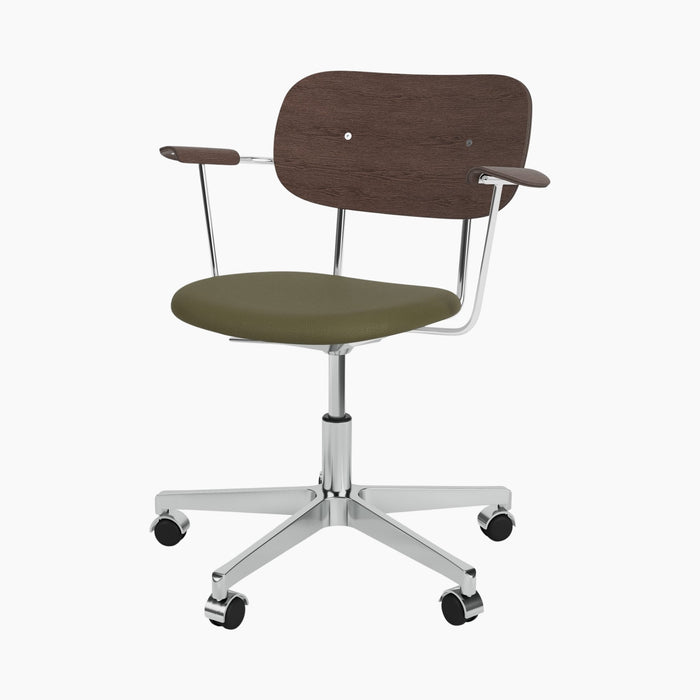 Co Task Chair, Seat Upholstered w/armrest, Aluminium base - Sierra 0441