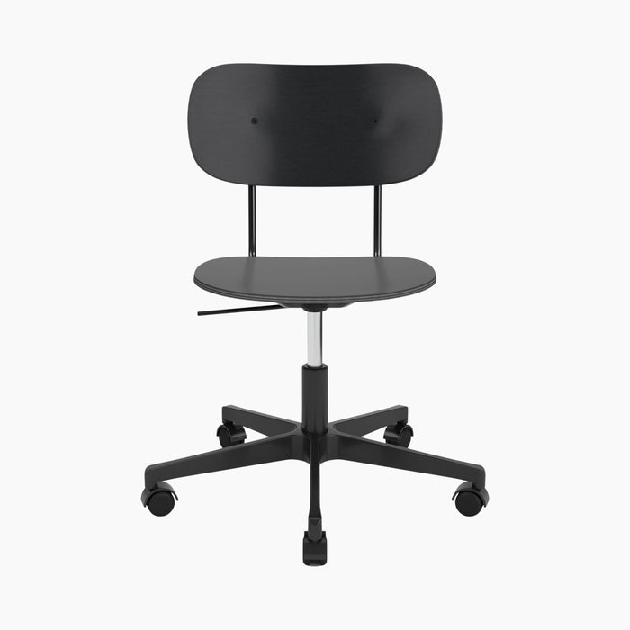 Co Task Chair, Veneer - Black aluminium