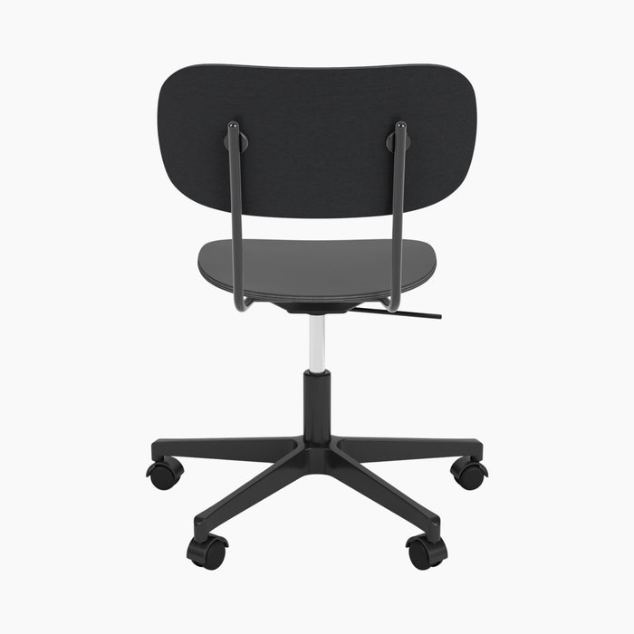 Co Task Chair, Veneer - Black aluminium
