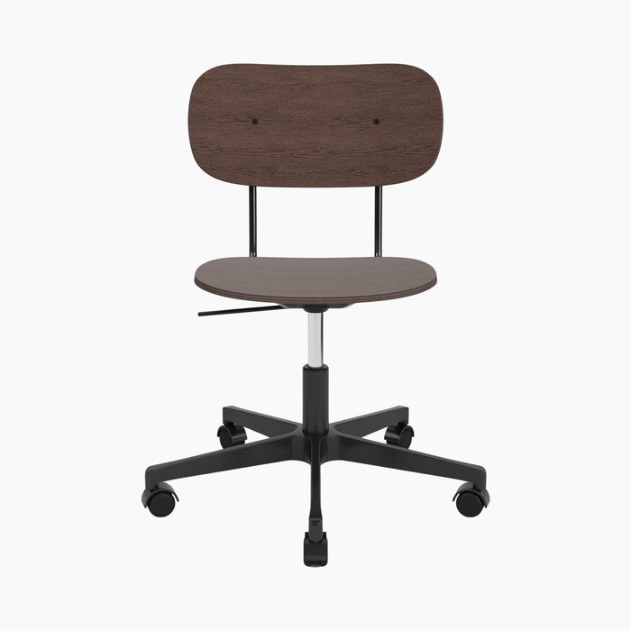 Co Task Chair, Veneer - Black aluminium