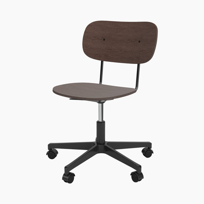 Co Task Chair, Veneer - Black aluminium