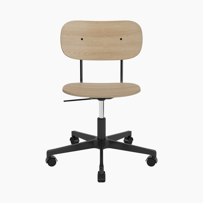 Co Task Chair, Veneer - Black aluminium