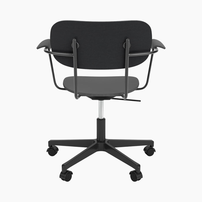 Co Task Chair, Veneer - Black aluminium