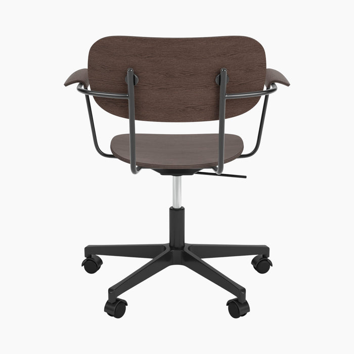 Co Task Chair, Veneer - Black aluminium