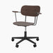 Co Task Chair, Veneer - Black aluminium