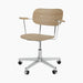 Co Task Chair, Veneer - Polished aluminium