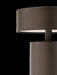 A close-up of the Column Table Lamp, Portable in bronzed aluminium, showing the brushed texture on its shade and base.