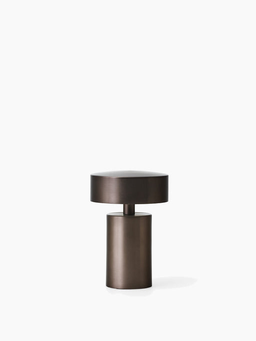 Column Table Lamp, Portable - Bronzed Aluminium