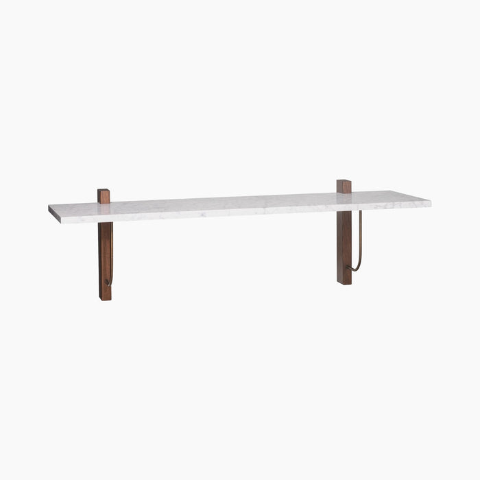Corbel Shelf, Large - White Marble Carrara