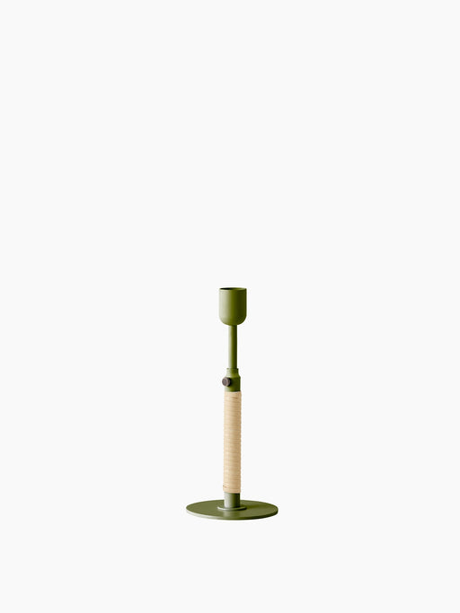 Duca Candle Holder - Olive Green