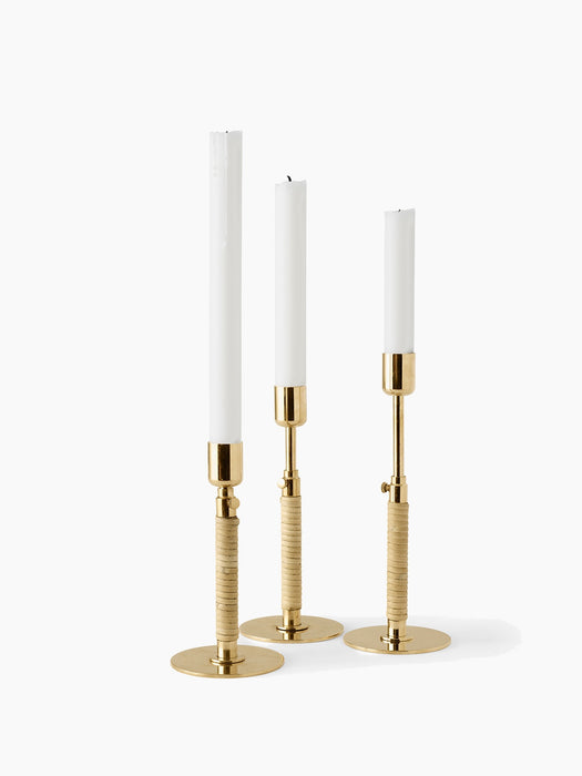 Duca Candle Holder - Polished Brass
