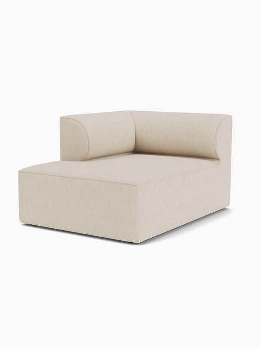 The Eave Modular Sofa, 96, Chaise Longue in a light-coloured fabric, viewed from an angle against a plain white background.