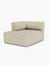 A light beige Eave Modular Sofa, 96, Chaise Longue. The modern, left-corner piece is shown at an angle on a plain background.