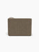 Back view of Eave Modular Sofa, 96, Chaise Longue upholstered in a textured, brown Safire 001 fabric on a white background.