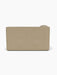 Back view of the Eave Modular Sofa, 96, Corner 144 in light beige Audo Bouclé 02 fabric, shown on a white background.