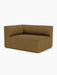 The Eave Modular Sofa, 96, Corner 144, an L-shaped module in brown bouclé upholstery, shown at an angle.