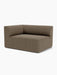 The Eave Modular Sofa, 96, Corner 144. A corner module shown at an angle, upholstered in a textured, speckled brown fabric.