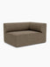 The Eave Modular Sofa, 96, Corner 144, shown at an angle. The corner module is upholstered in a textured brown Safire fabric.