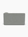 A back view of the Eave Modular Sofa, 96, Corner 144, shown in a light grey textured fabric against a white background.