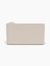 Back view of the Eave Modular Sofa, 96, Corner 144, in a light beige textured fabric against a plain white background.