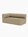 An Eave Modular Sofa, 96, Corner 192, in a light brown bouclé fabric, viewed from an angle against a plain white background.